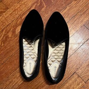 Birdies The Heron Black Velvet loafer